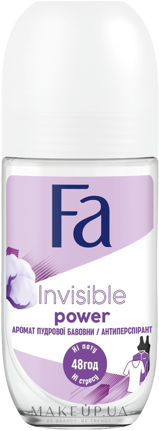 Дезодорант роликовий - Fa Invisible Power Deodorant — фото 50ml