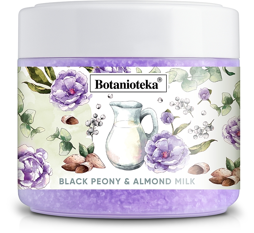 Соль морская для ванн "Пион и миндальное молочко" - Botanioteka Peony & Almond Milk Bath Salt — фото N2