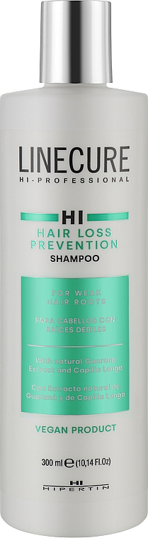 Шампунь проти випадання волосся - Hipertin Linecure Vegan Loss Prevention Shampoo — фото N1