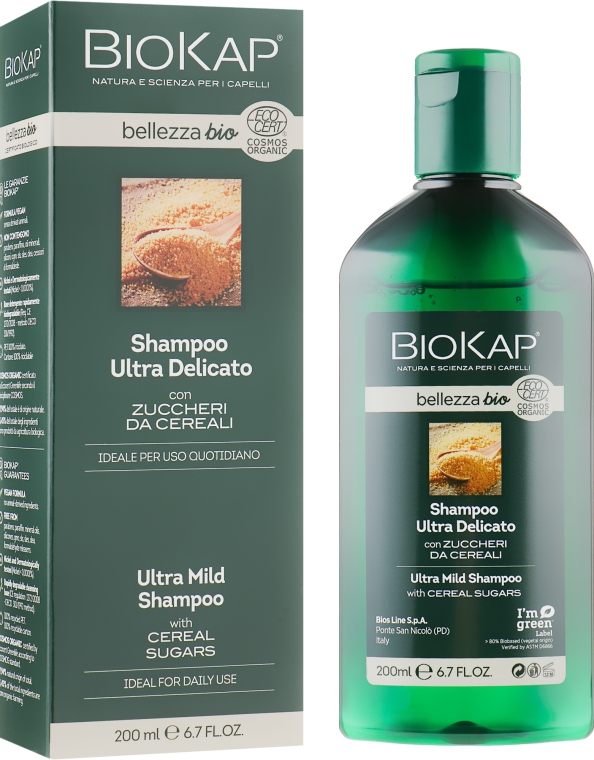 Ультрам'який шампунь - BiosLine BioKap Ultra Mild Shampoo — фото N1