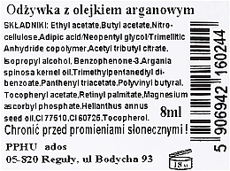 Кондиціонер для нігтів з аргановою олією - Ados — фото N2