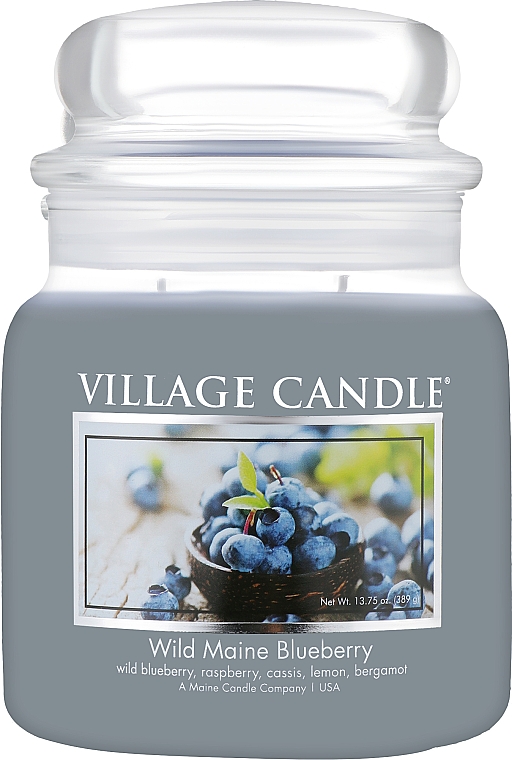 Ароматическая свеча в банке - Village Candle Wild Maine Blueberry — фото N2