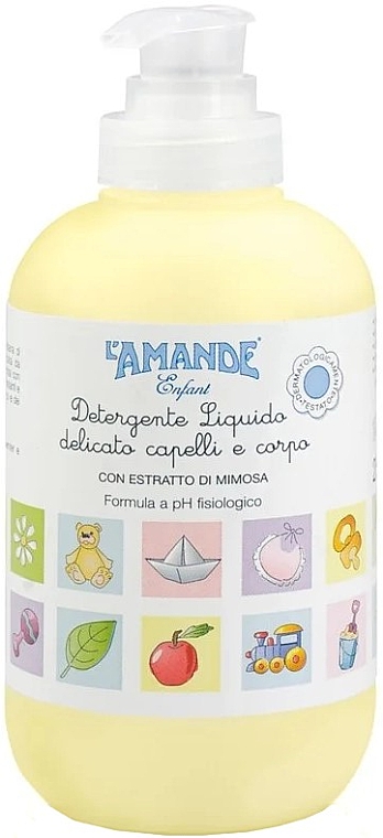 Дитячий шампунь для волосся та тіла - L'Amande Enfant Gentle Child Soap for Body & Hair — фото N1