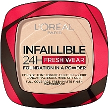 Стойкая матирующая крем-пудра для лица - L`Oréal Paris Infaillible Fresh Wear 24H — фото N1