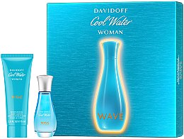 Духи, Парфюмерия, косметика Davidoff Cool Water Wave Woman 2018 - Набор (edt/30ml + b/lot/75ml)