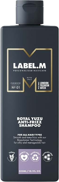 Шампунь для виткого волосся - Label.m Royal Yuzu Anti-Frizz Shampoo — фото N1