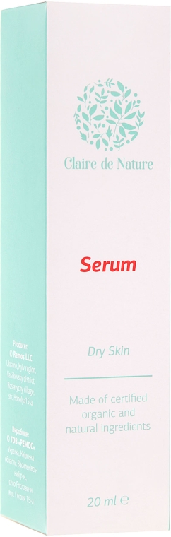Сыворотка для сухой кожи лица - Claire de Nature Serum For Dry Skin — фото N3