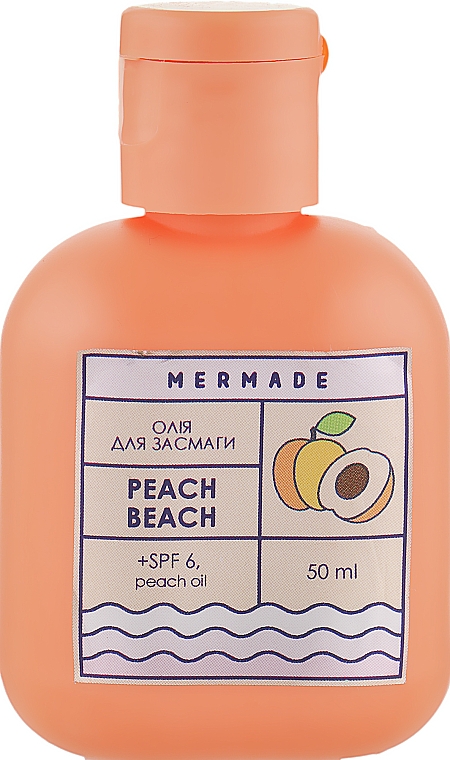Масло для загара - Mermade Peach Beach SPF 6
