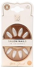 Парфумерія, косметика Набір накладних нігтів - Sosu by SJ Salon Nails In Seconds Milk Glazed