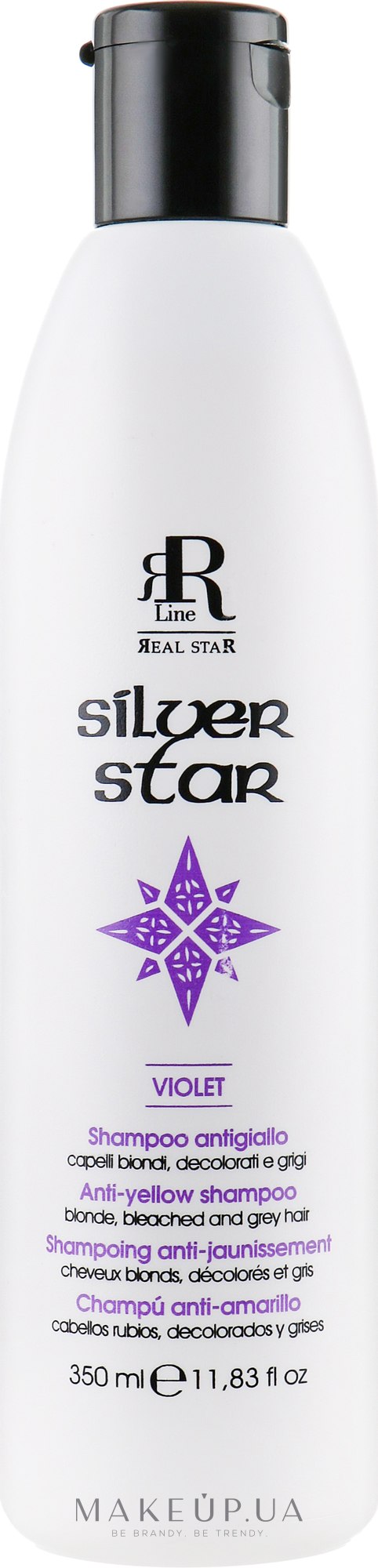 Шампунь, що нейтралізує жовтизну - RR LINE Silver Star Shampoo — фото 350ml