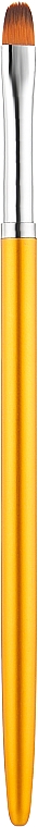 Кисть скругленная для геля, жёлтая, 7 мм - Vizavi Professional