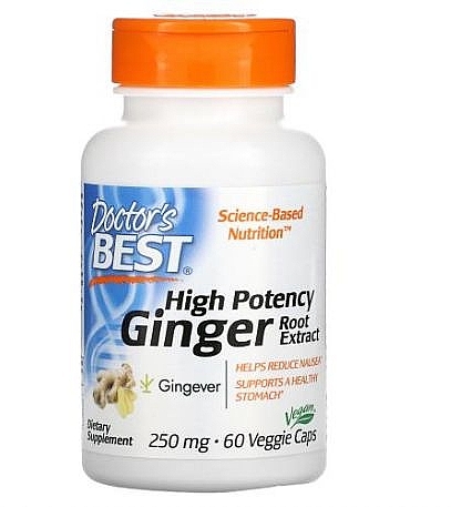 Екстракт кореня імбиру - Doctor's Best High Potency Ginger Root Extract, 250 mg — фото N1