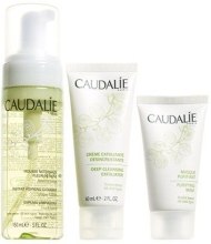 Духи, Парфюмерия, косметика Набор "Очищения" - Caudalie Cleansing & Toning (Eye/remover/150ml + Cr/60ml + Mask/50ml) 