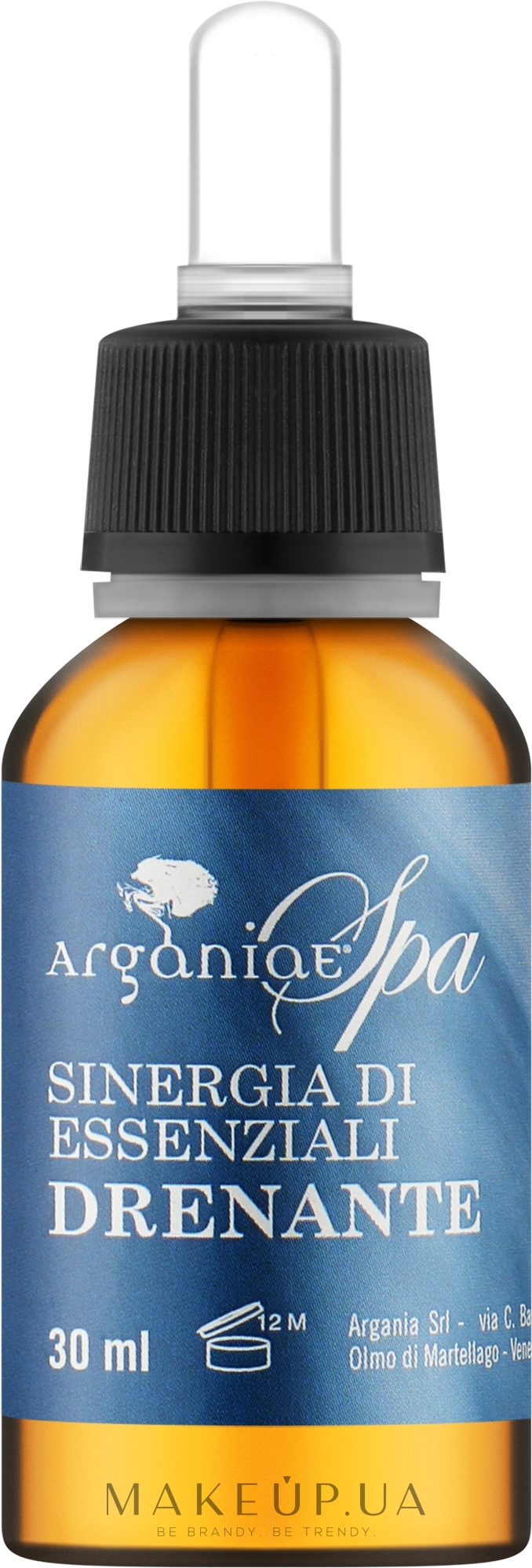 Синергійна суміш ефірні рослинні олії з дренажною функцією схуднення - Arganiae Spa — фото 30ml
