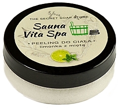 Солевой скраб для тела "Лайм и мята" - Soap&Friends Sauna Vita Spa — фото N1