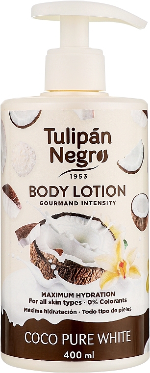 Лосьон для тела - Tulipan Negro Coco Pure White Body Lotion — фото N1