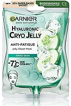 Парфумерія, косметика Гіалуронова маска-желе проти втоми - Garnier Skin Naturals Hyaluronic Cryo Jelly Anti-Fatigue Jelly Sheet Mask