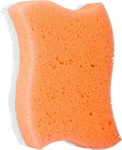 Духи, Парфюмерия, косметика Губка для тела массажная "Волна", оранжевая 2 - Grosik Camellia Bath Sponge