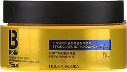 Матовий віск для укладання волосся - Holika Holika Biotin Style Care Ultra Holding Matt Wax — фото N2