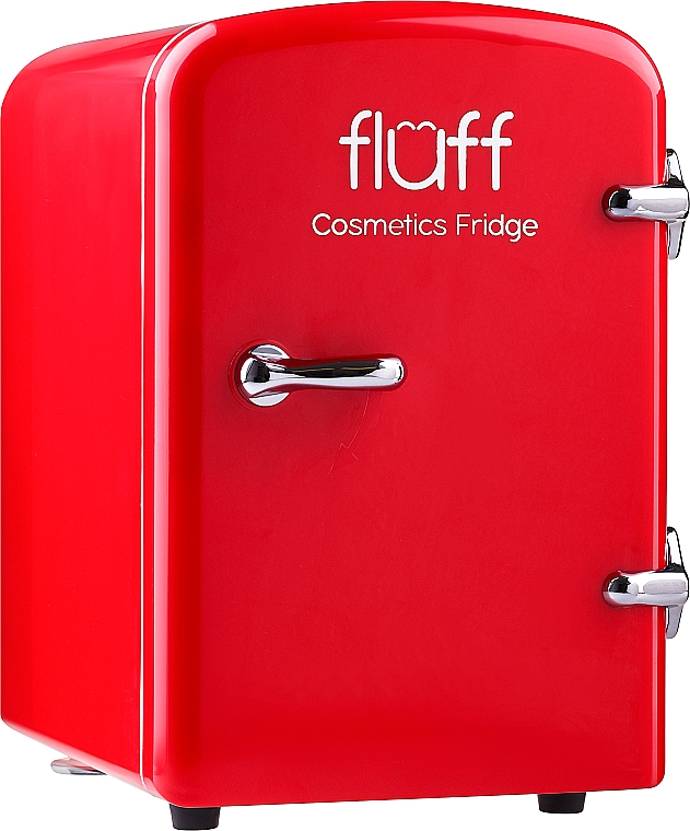 Косметический мини-холодильник, красный - Fluff Cosmetic Fridge — фото N1