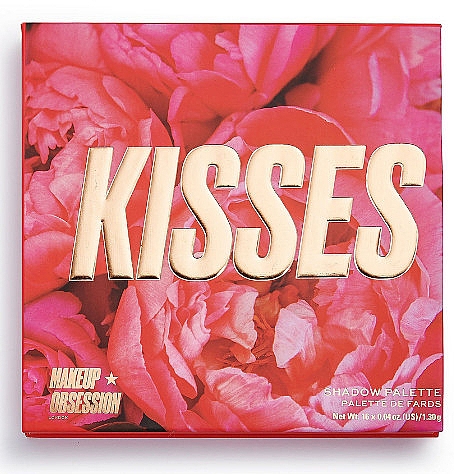Палетка теней для век, 16 цветов - Makeup Obsession Kisses Eyeshadow Palette — фото N2