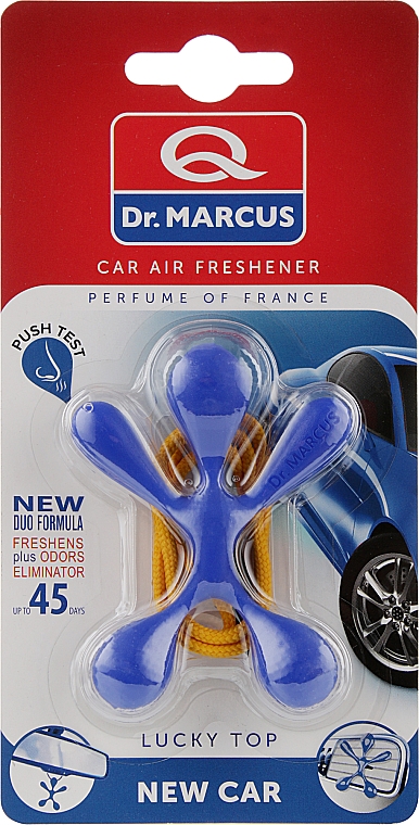 Ароматизатор воздуха для автомобиля "Новая машина" - Dr.Marcus Lucky Top New Car — фото N1