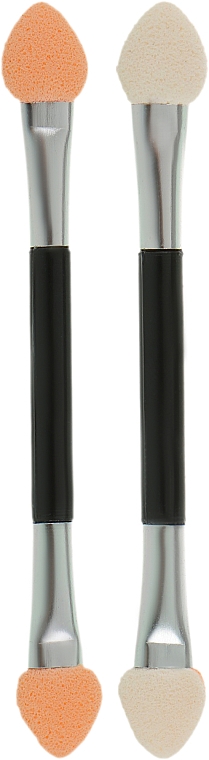 Аплікатори для тіней двобічні QA-12, 8 см, 10 шт., чорні - QPI — фото N2