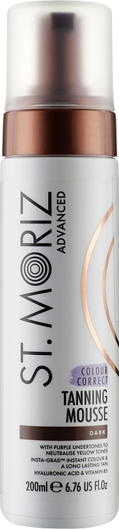 Мус для корекції автозасмаги, темний - St. Moriz Advanced Colour Correcting Tanning Mousse Dark — фото N1