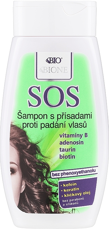 Шампунь проти випадіння волосся - Bione Cosmetics SOS Shampoo with Anti Hair Loss Ingredients — фото N1