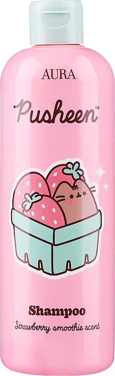 Шампунь с ароматом клубничного смузи - Aura Cosmetics Pusheen Shampoo Strawberry Smoothie Scent — фото N1