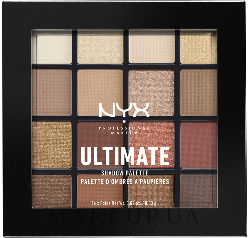 Палетка теней - NYX Professional Makeup Ultimate Shadow Palette — фото N1