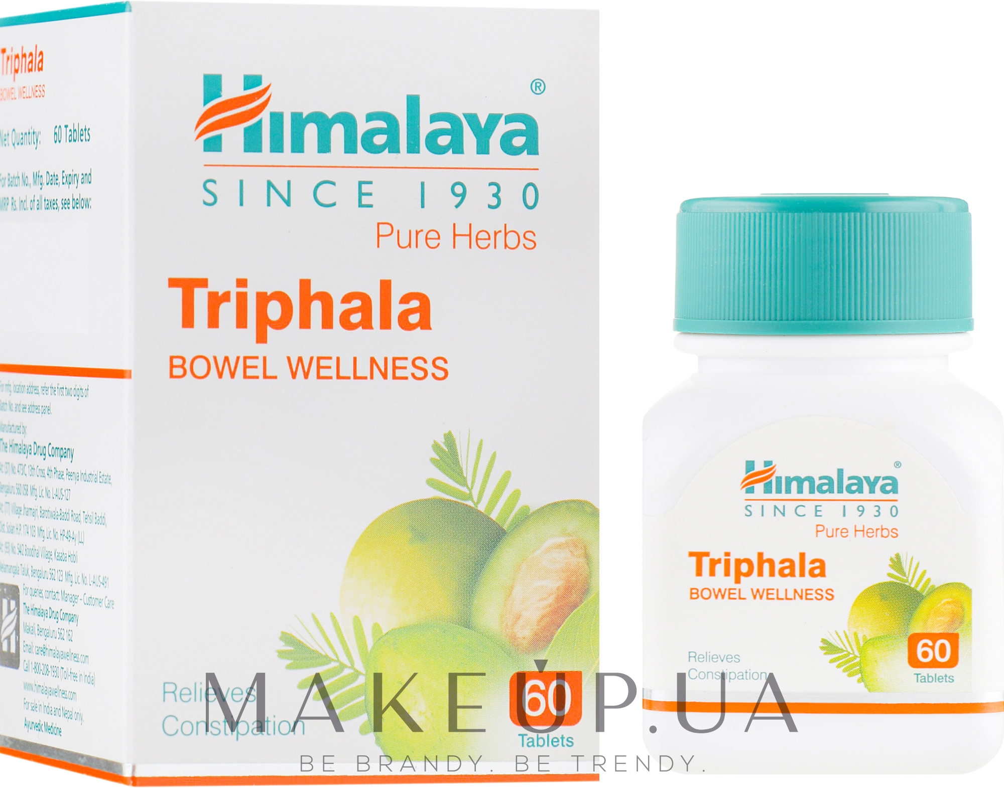 Диетическая добавка "Трифала" - Himalaya Herbals Triphala  — фото 60шт