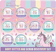 Парфумерія, косметика Набір, 10 продуктів - Baylis & Harding Beauticology Candy Body Scrub & Butter Discovery Gift Set