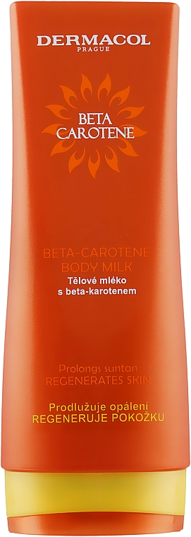 Молочко для загара с бета-каротином - Dermacol Beta Carotene Body Milk — фото N1