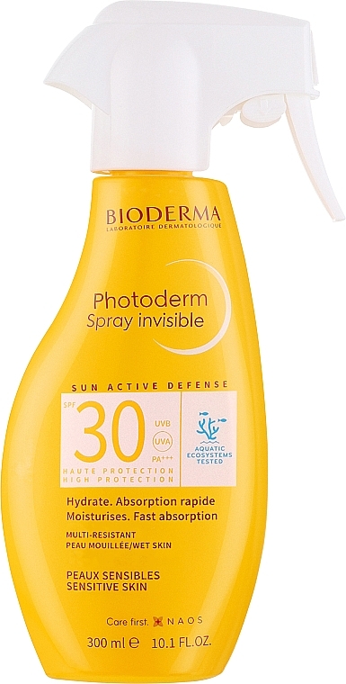 Солнцезащитный невидимый спрей для лица и тела - Bioderma Photoderm Invisible Spray SPF30 — фото N2