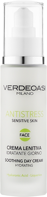 Денний крем для обличчя заспокійливий і зволожувальний - Verdeoasi Antistress Soothing Day Cream — фото N1