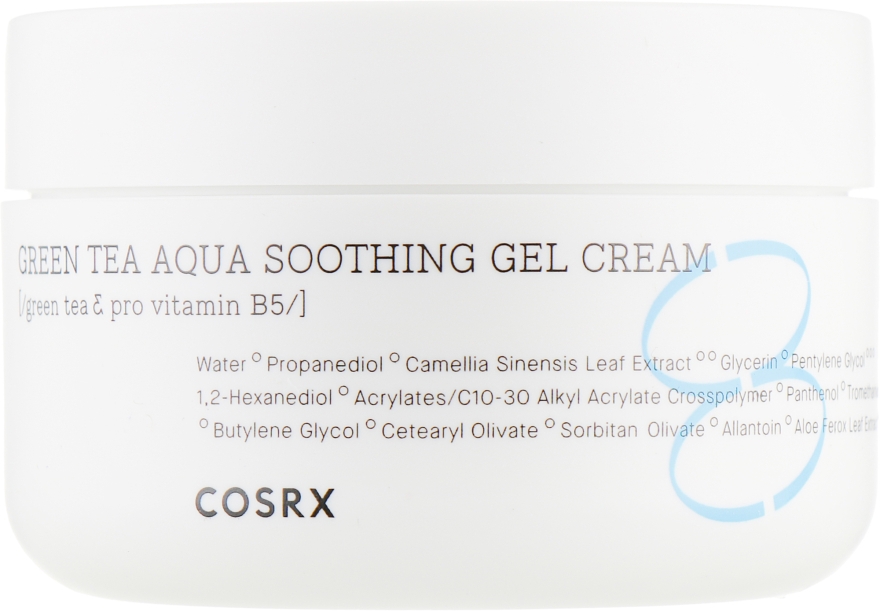 Заспокійливий гель-крем для обличчя - Cosrx Hydrium Green Tea Aqua Soothing Gel Cream — фото N2