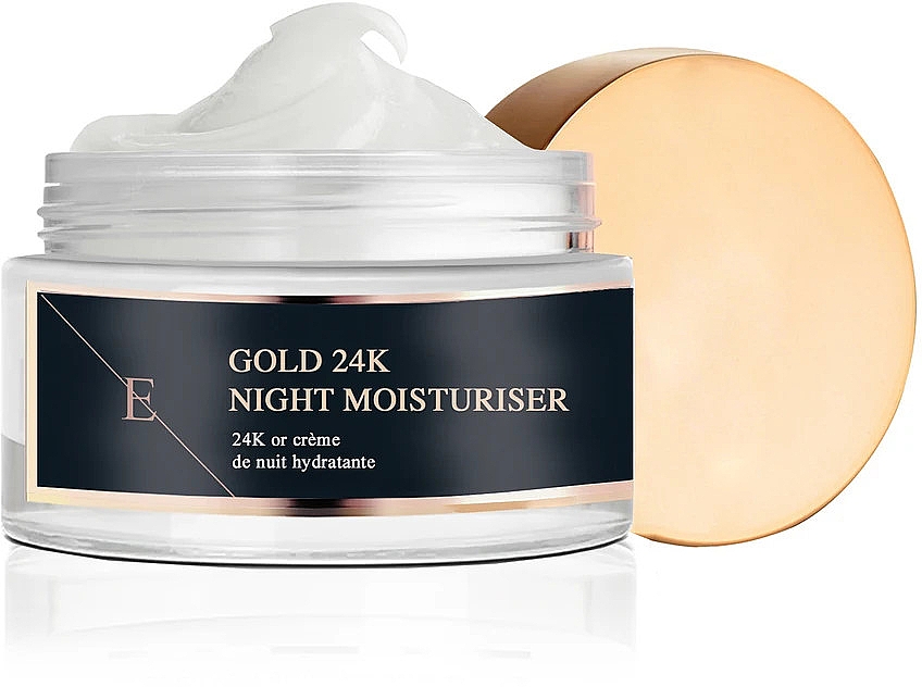 Крем для лица, ночной - Eclat Skin London 24k Gold Night Moisturiser — фото N1