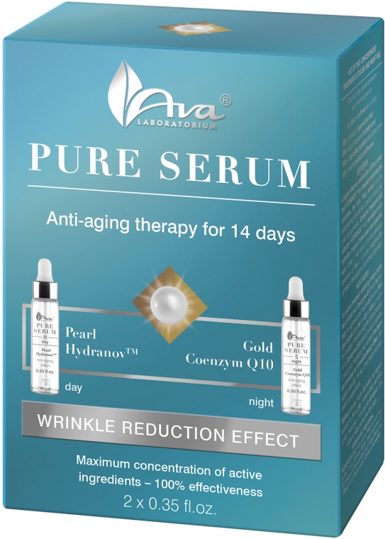 Чистая сыворотка "Терапия против морщин" - Ava Laboratorium Pure Serum Wrinkle Reduction Effect — фото N1