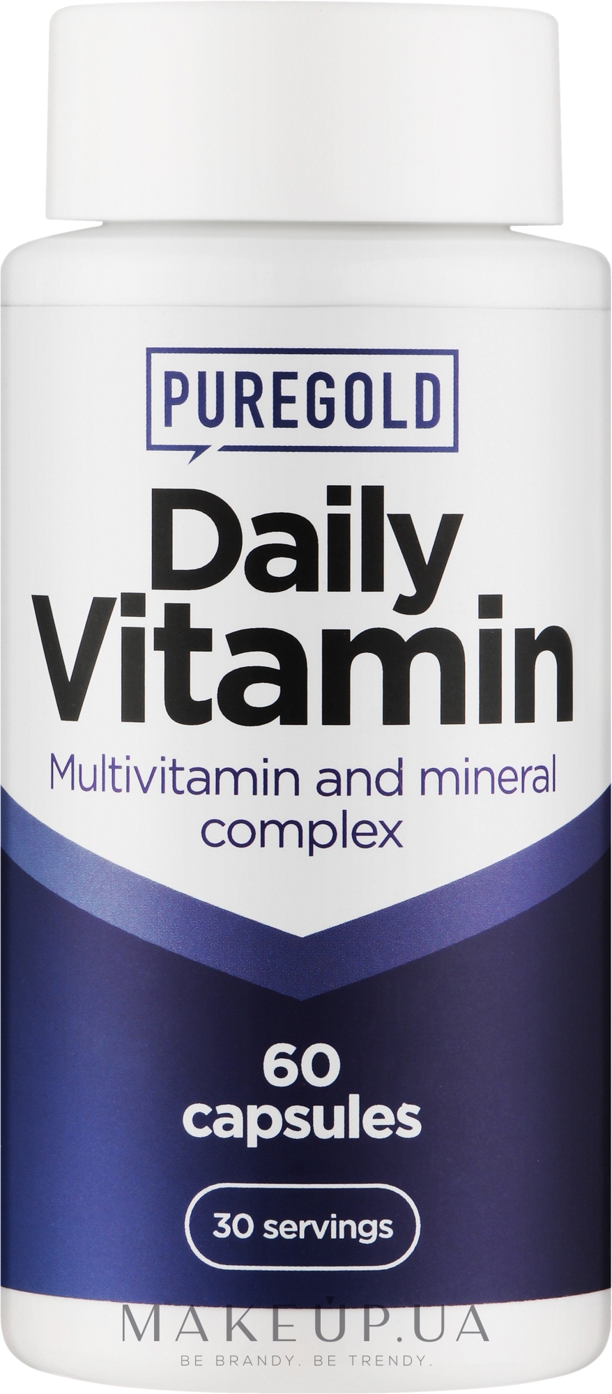 Комплекс вітамінів та мінералів, у капсулах - PureGold Daily Vitamin — фото 60шт