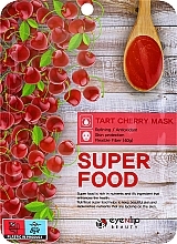 Тканинна маска для обличчя "Терпка вишня" - Eyenlip Super Food Mask Tart Cherry — фото N1