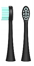 Парфумерія, косметика Змінна насадка для звукової зубної  щітки, м'яка, чорна, 2 шт. - Feelo PRO Black Soft