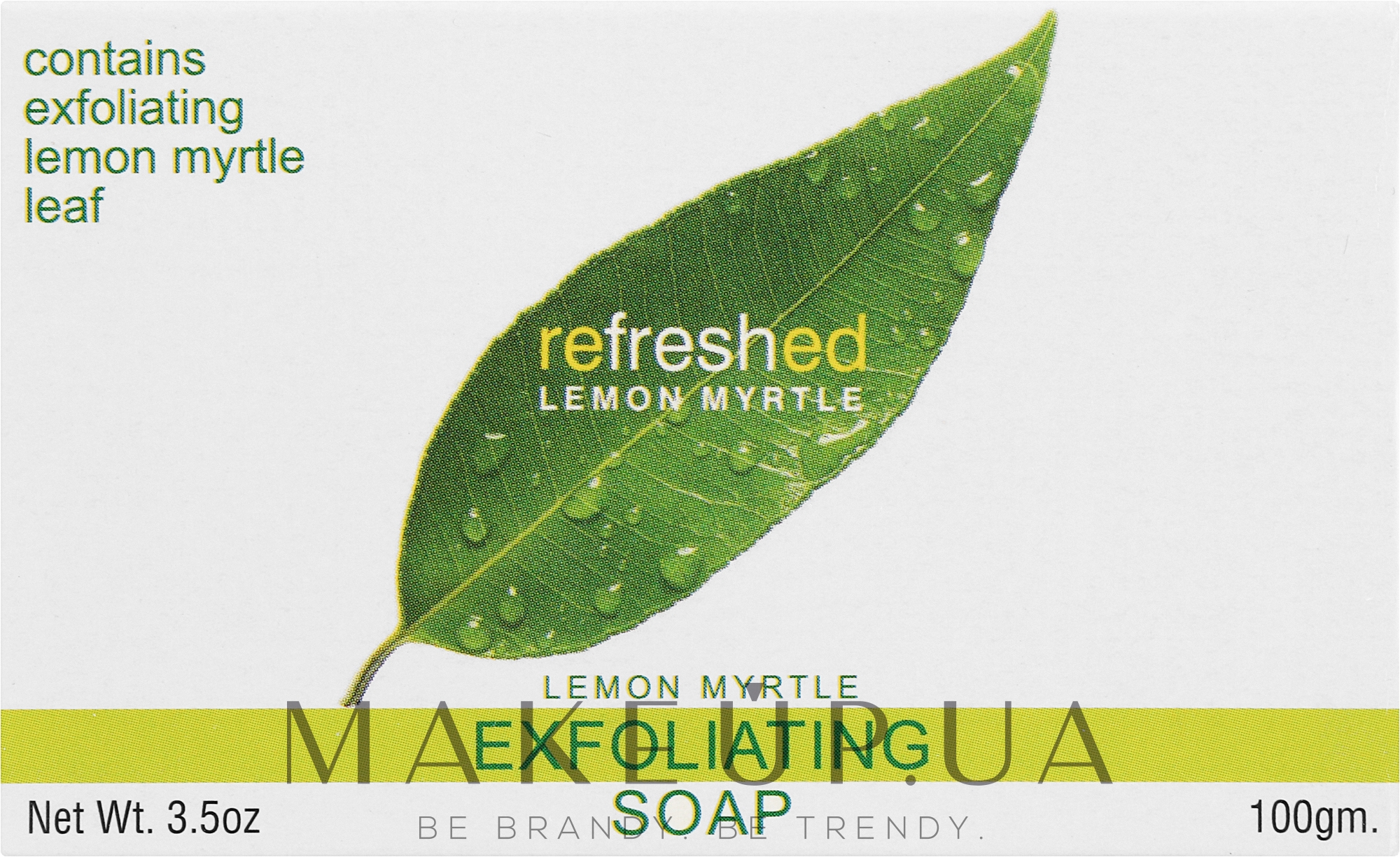 Мило на рослинній основі натуральне освіжальне відлущувальне з олією лимонного мирта - Tea Tree Therapy Exfoliating Soap — фото 100g