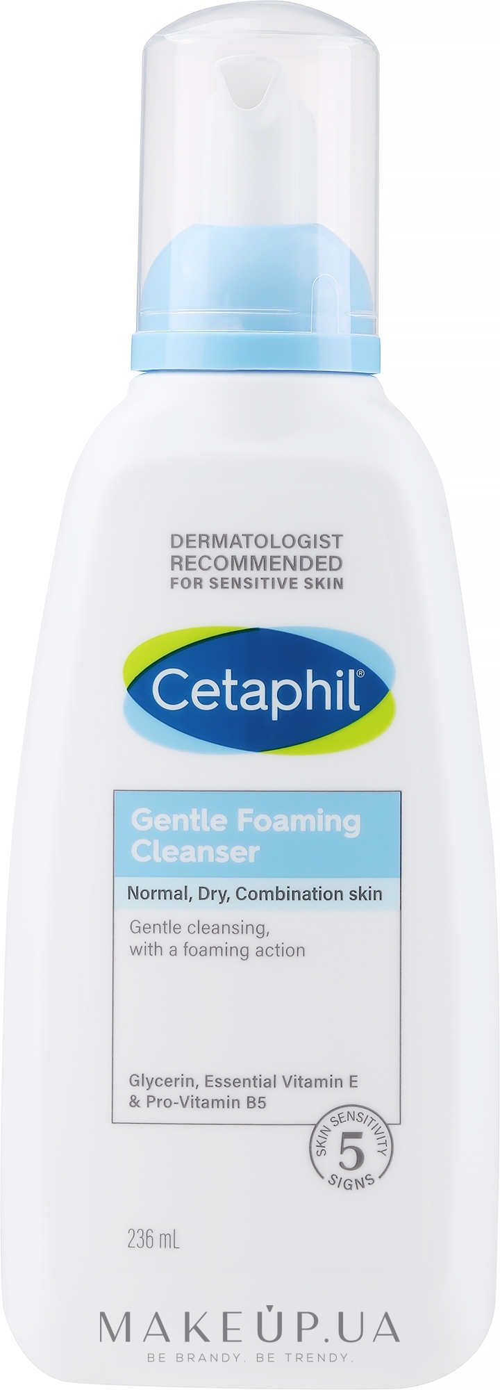 Очищувальна пінка для обличчя - Cetaphil Gentle Foaming Cleanser — фото 236ml