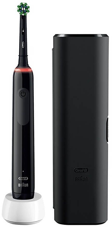 Электрическая зубная щетка, черная - Oral-B Pro 3 3500 Black Edition — фото N2