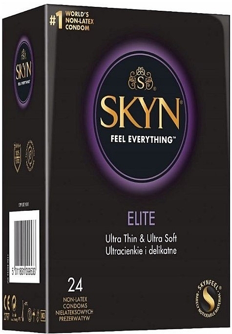 Презервативы безлатексные, 24 шт. - Unimil Skyn Feel Everything Elite — фото N1