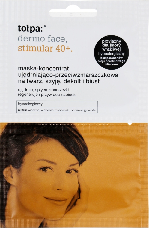 Маска-концентрат для лица и шеи - Tolpa Dermo Face Stimular 40+ Mask — фото N3