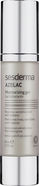 Зволожуючий гель для обличчя - SesDerma Laboratories Azelac Moisturizing Gel — фото N2