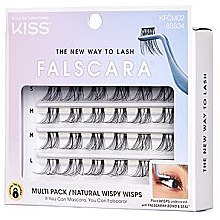Накладные ресницы, пучками - Kiss Falscara Wisps Multipack 02 — фото N1