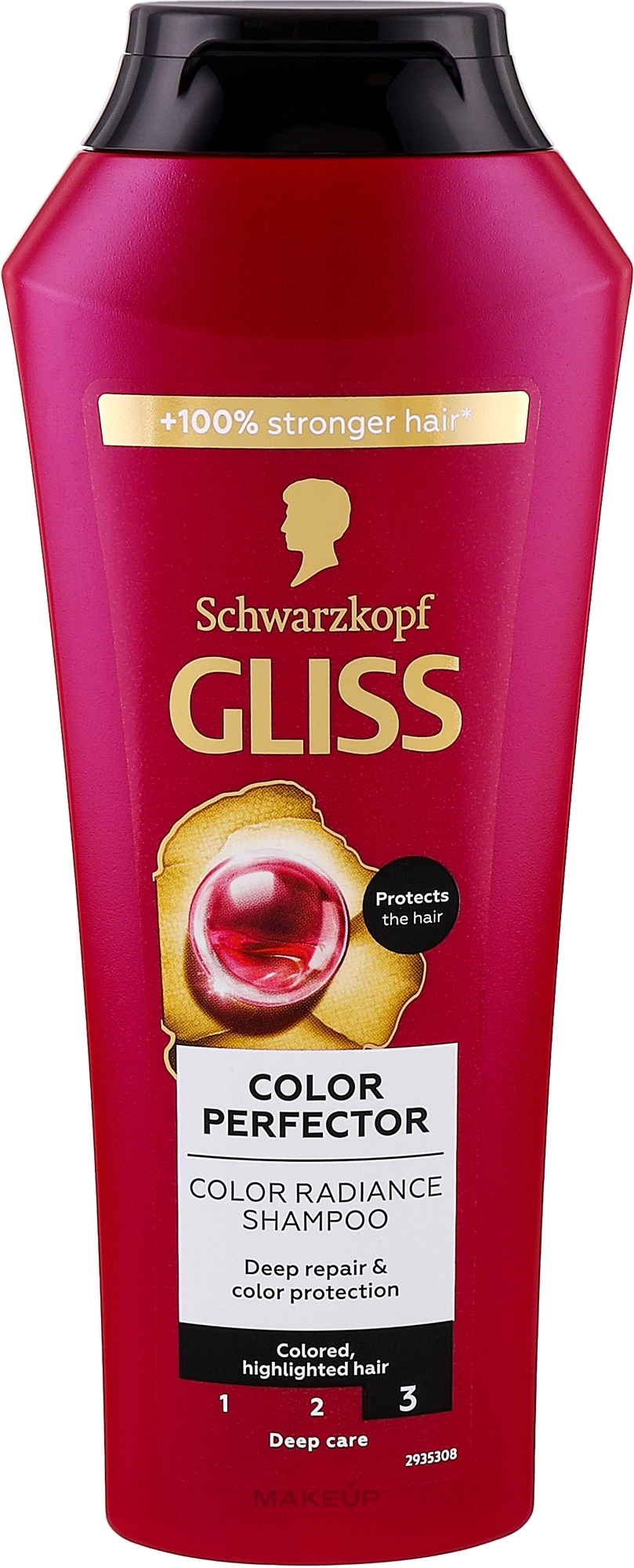 Шампунь для окрашенных и осветленных волос - Gliss Color Perfector Repair & Protect Shampoo — фото 250ml